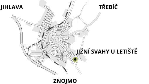 Mapa Moravských Budějovic